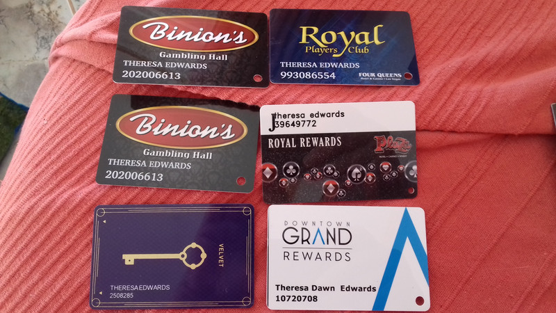 Collection of loyalty cards