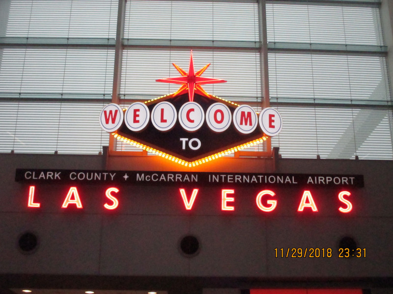 Las Vegas airport welcome sign