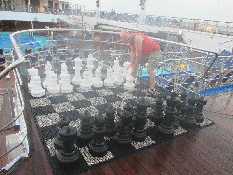 Man sized chess board