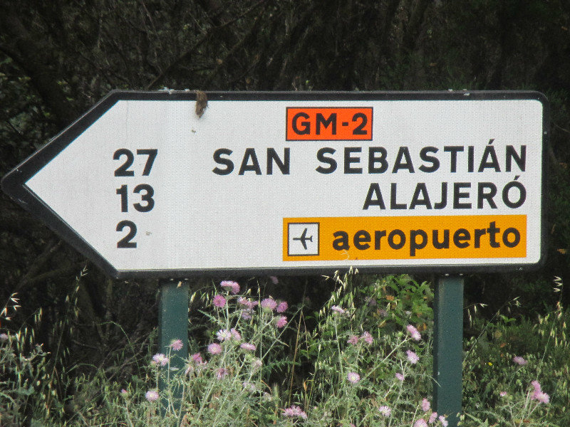 La Gomera road sign