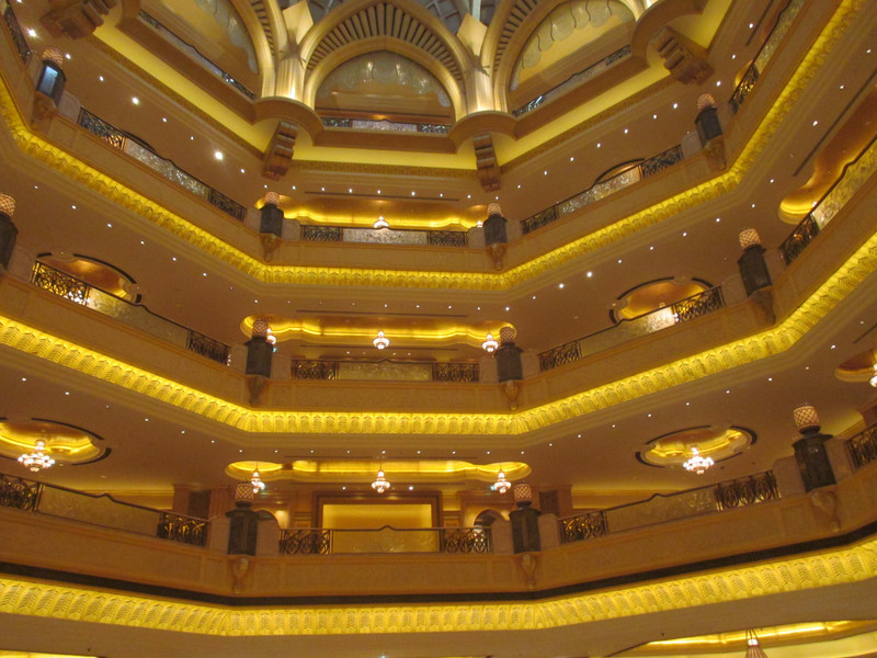 Inside Emirates Palace - Decked in gold