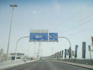 Road out of Abu Dhabi