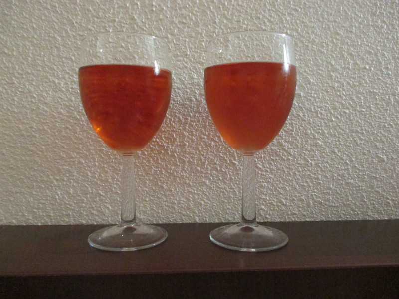 Two free glasses of the best rose