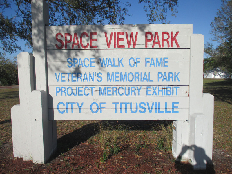 Space View Park - A Veterans Memorial Park - Also a great place to watch a shuttle launch from the nearby Kennedy Space Centre