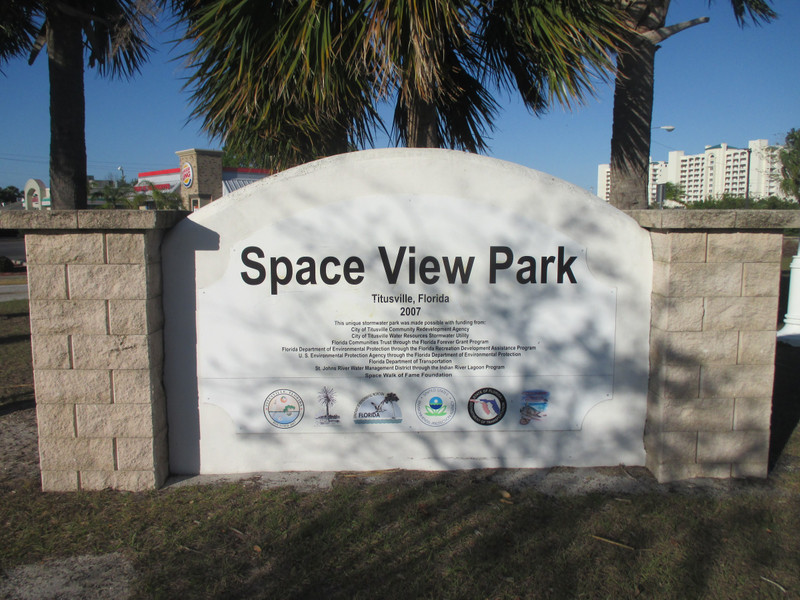Space View Park - A Veterans Memorial Park - Also a great place to watch a shuttle launch from the nearby Kennedy Space Centre.