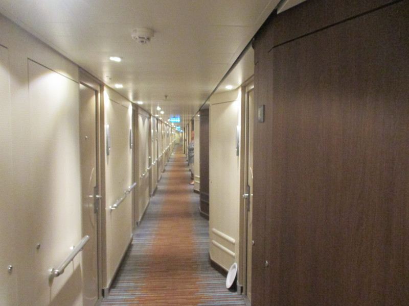 Long cabin corridor
