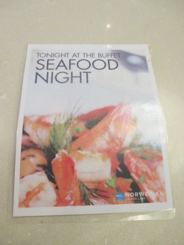 Seafood night in the buffet