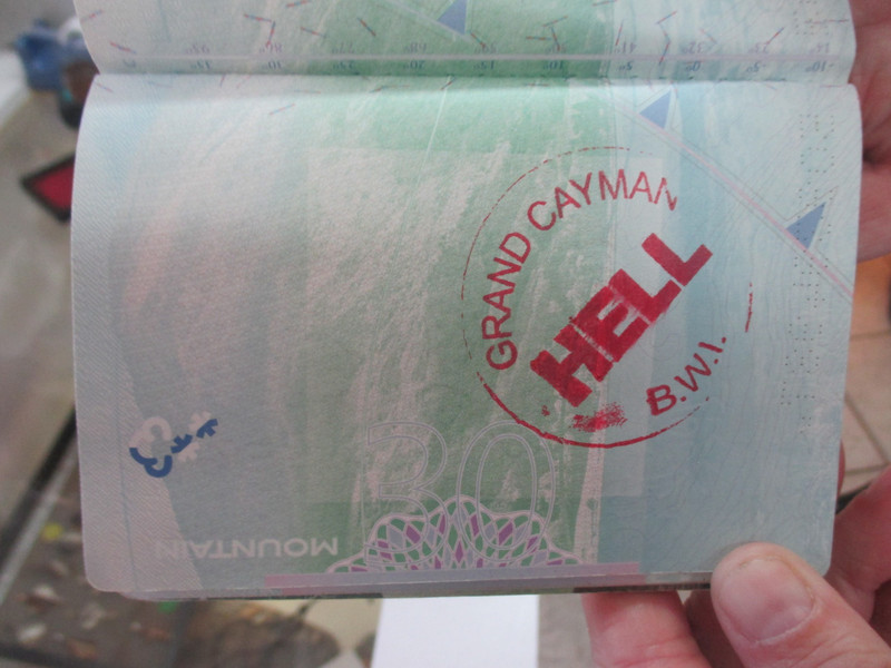 Hell passport stamp