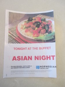 Asian night in the buffet