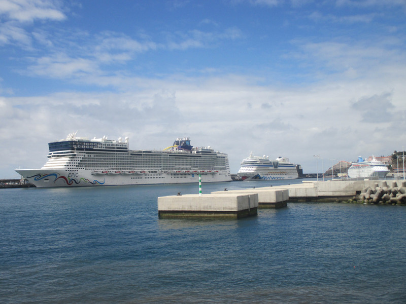 Three ships in port today
