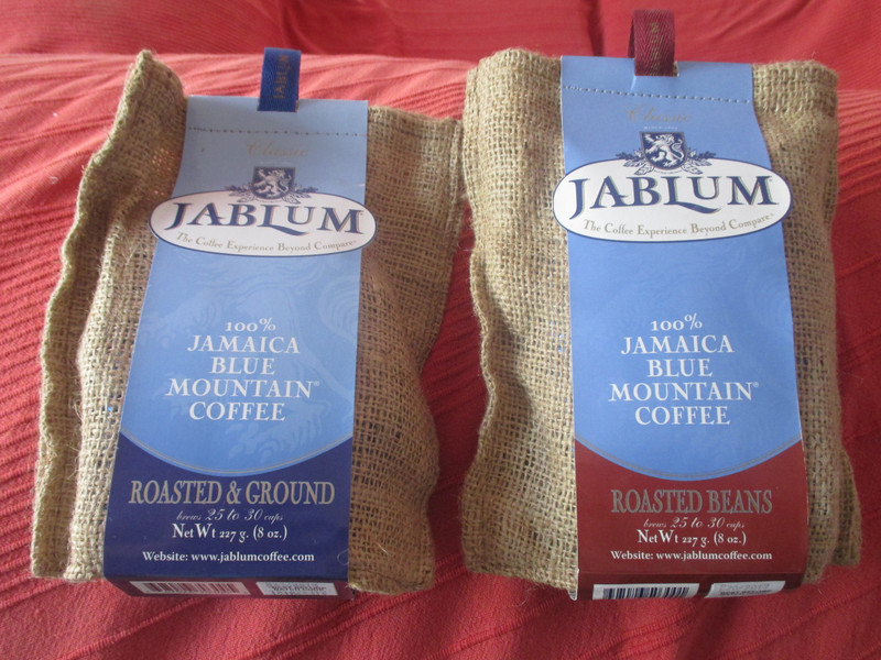 Included in our purchases was - Coffee from Jamaica for some friends
