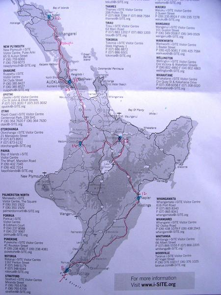 North Island draft route