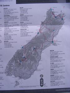 South Island draft route