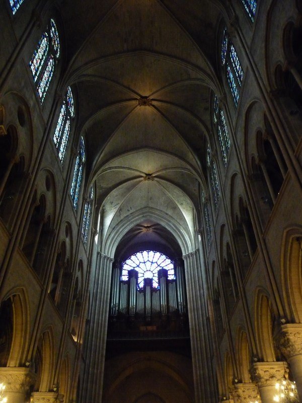 Interior, Notre Dame, to rear