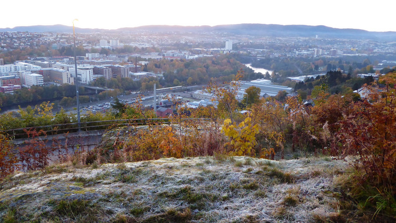 View over Trondheim, morning