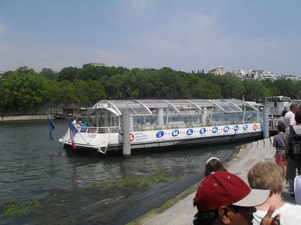 Our boat on the Seine