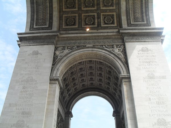 Looking up at the Arc