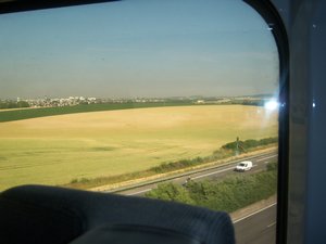 France from aboard the Eurostar