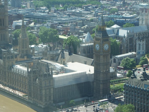 Big Ben from the London Eye