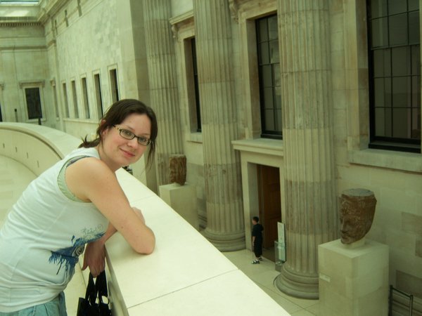 Kristy in the British Museum