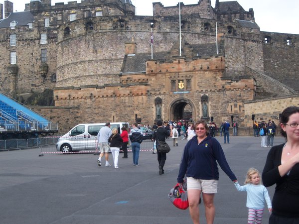 Our first close up of Edinburgh Castle