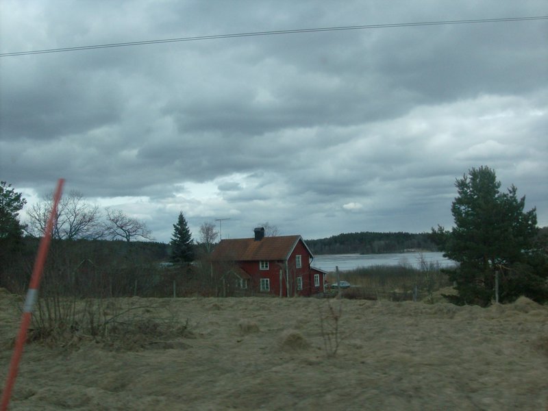 Swedish house by the lake