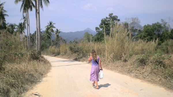 Road to our hut