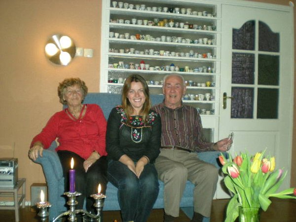 Saskia with my host parents