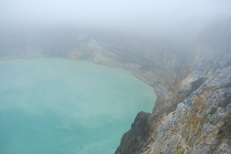 Best view I could manage at the lakes of Kelimutu