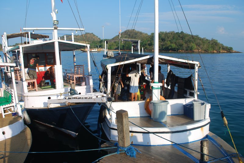 The crowded Labuan Bajo Harbour