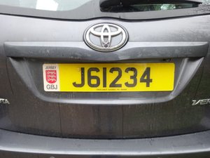 Jersey Numberplate
