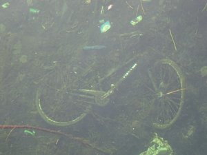 Submerged Bicycle in the Canal!
