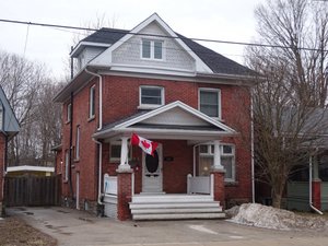 Canada Flag and House