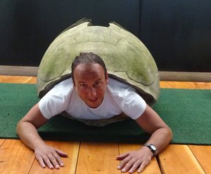 Me in a Giant Tortoise Shell