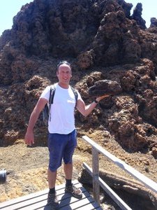 Me Carrying a Light Volcanic Rock