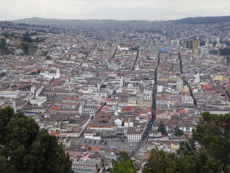 View from La Virgen de Quito
