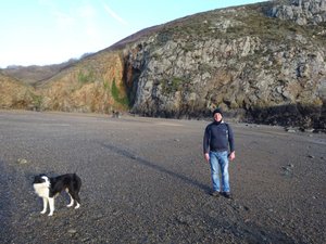 Me and a Local Dog, Dixcart Bay