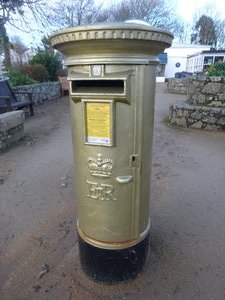 Gold Post Box
