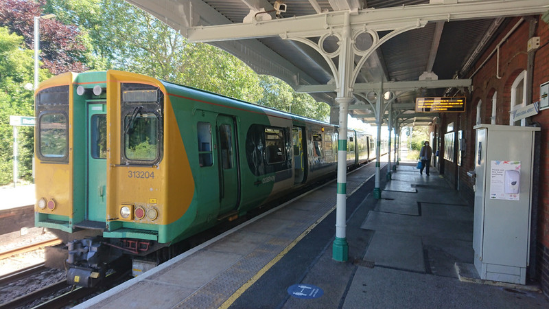 Arriving at Bosham Station