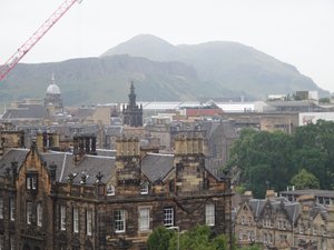 View towards Arthur's Seat from Edinburgh Castle