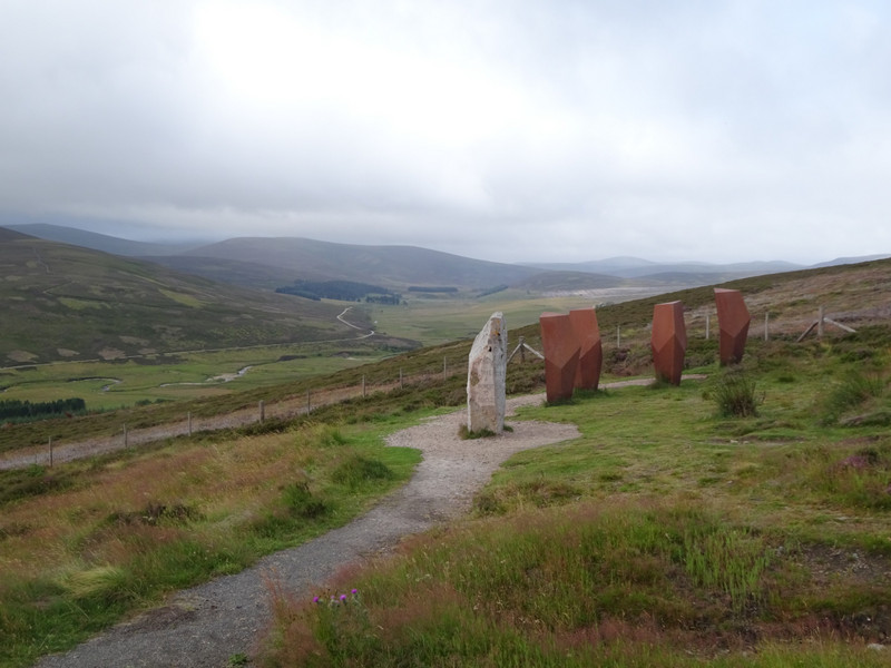 "Take a Moment to Behold" and "The Watchers" Sculptures, Ballater to Carrbridge