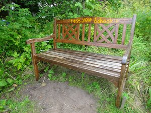 "Rest Your Bahookie" Bench, Fort Augustus