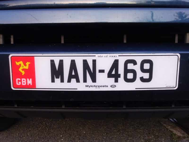 Manx Numberplate