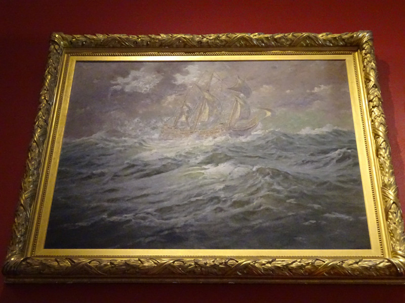 "Mayflower at Sea", by Gilbert Tucker Margeson pre-1920