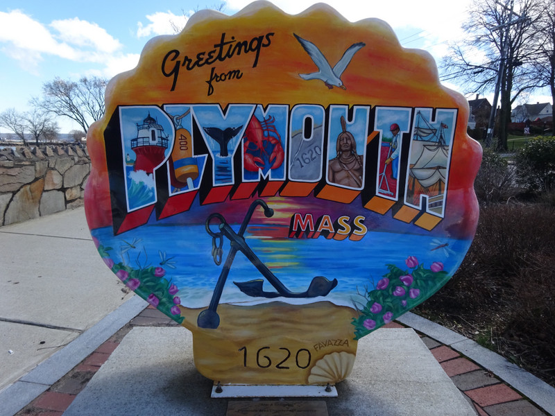 "Greetings from Plymouth Massachusetts"