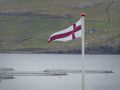 Faroese Flag and Salmon Farming