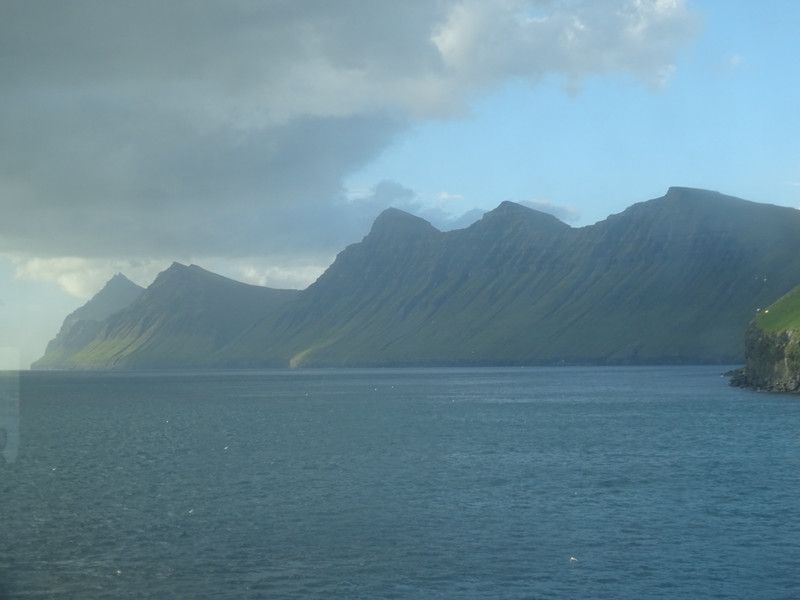 Leaving the Faroe Islands