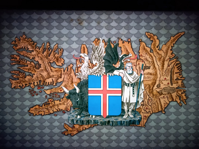 Icelandic Map and Emblems