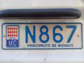 Monaco Number Plate