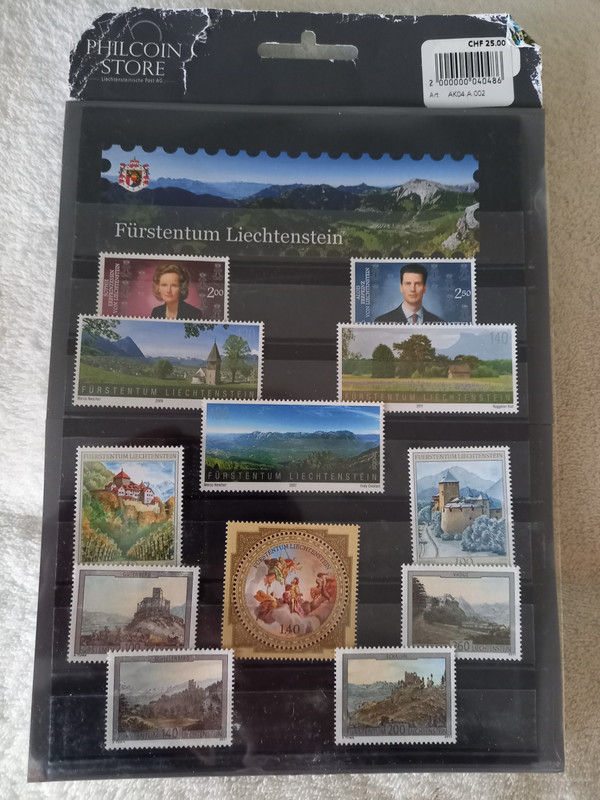 My Liechtenstein Stamp Souvenirs